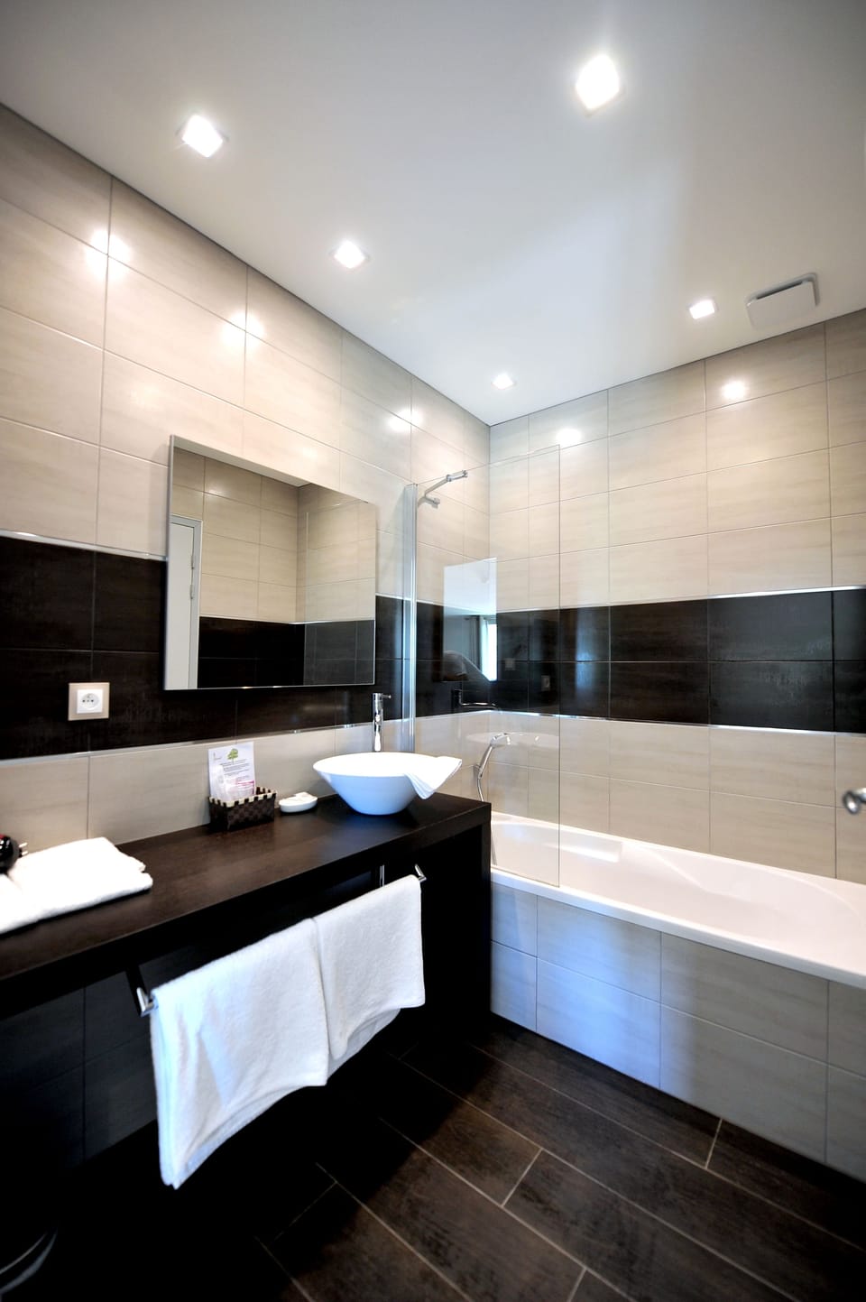 Free toiletries, hair dryer, towels