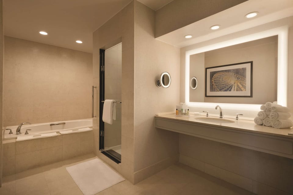 Presidential Suite, 1 King Bed, Non Smoking | Bathroom | Eco-friendly toiletries, hair dryer, towels, soap