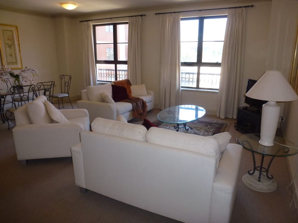 2 Bedroom 2 Bathroom Apartment | Living area | LED TV, DVD player