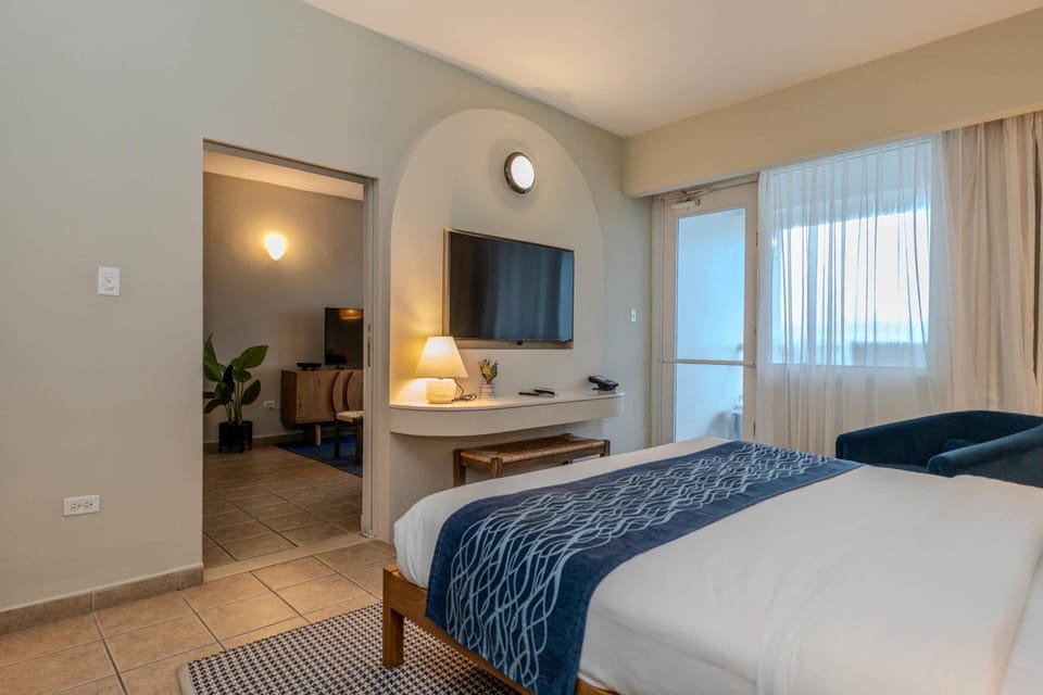 Suite, 1 King Bed, Non Smoking | Down comforters, in-room safe, desk, laptop workspace