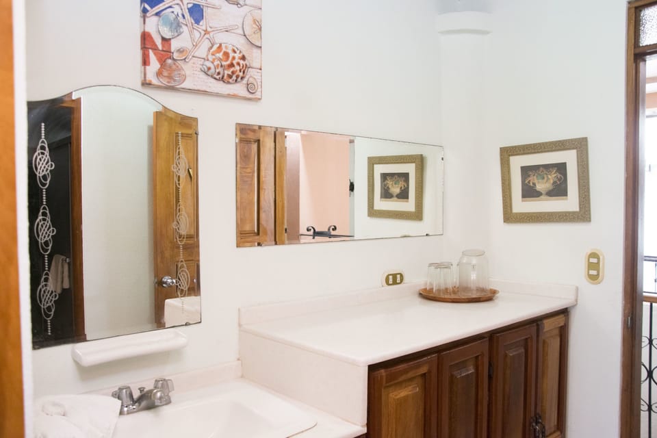 Shower, hair dryer (on request), towels