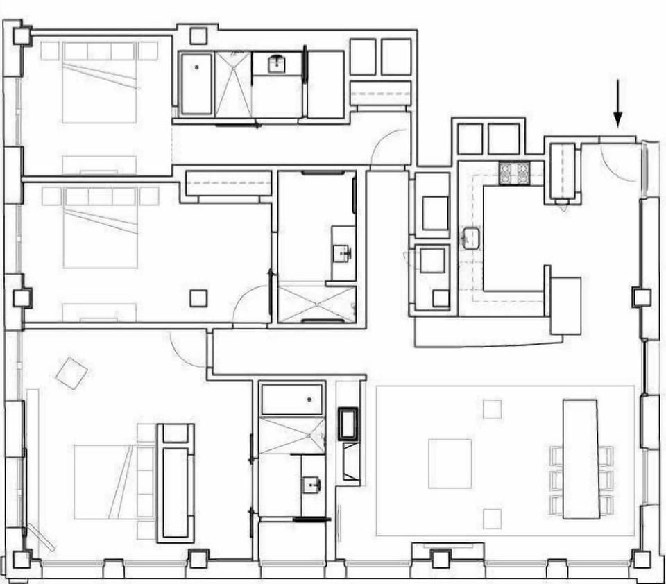 Room, 3 Bedrooms (Residence 3 King) | Frette Italian sheets, premium bedding, pillowtop beds, in-room safe