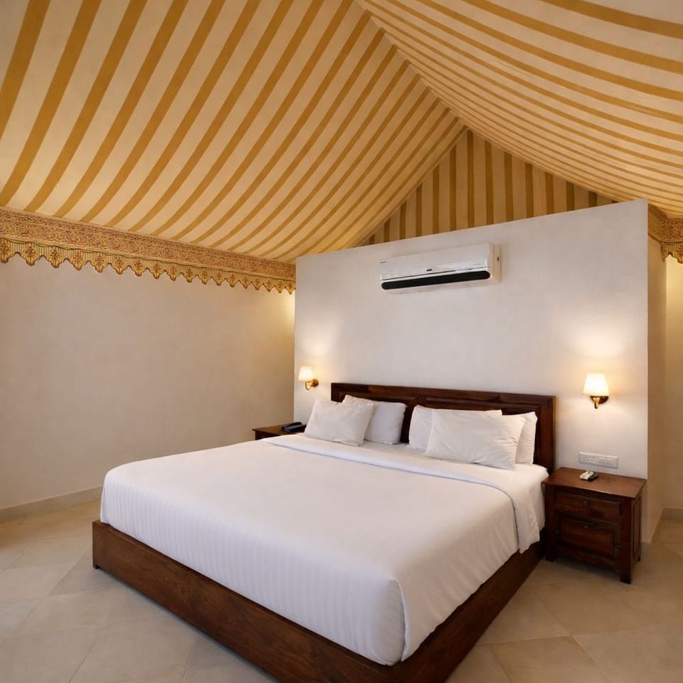 Luxury Tent, 1 King Bed, Garden View | Premium bedding, desk, laptop workspace, iron/ironing board
