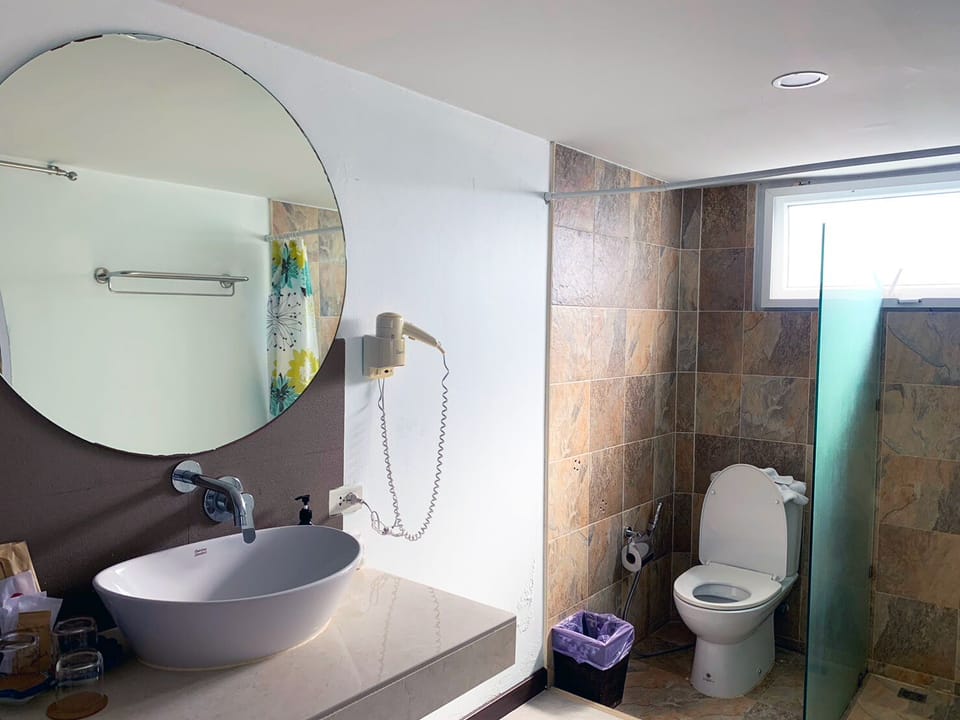 Family Villa, 2 Bedrooms, Private Pool | Bathroom | Eco-friendly toiletries, hair dryer, bathrobes, towels