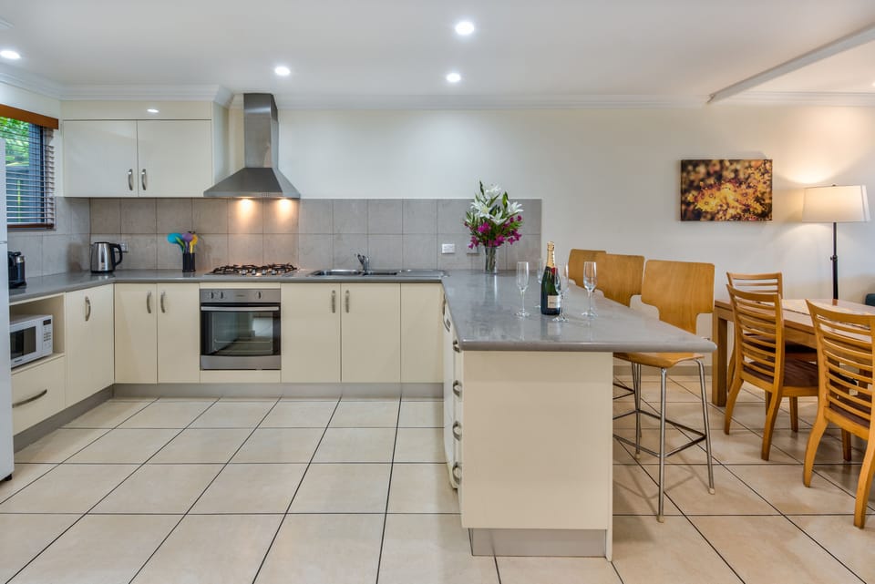 2 Bedroom Apartment 14  | Private kitchen | Full-size fridge, microwave, oven, stovetop