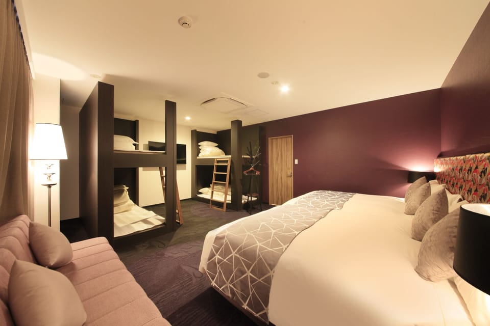Premium Family Room -Non Smoking  (2 Double Bed) - Extrabed is from 5th Adult | Desk, iron/ironing board, free WiFi, bed sheets