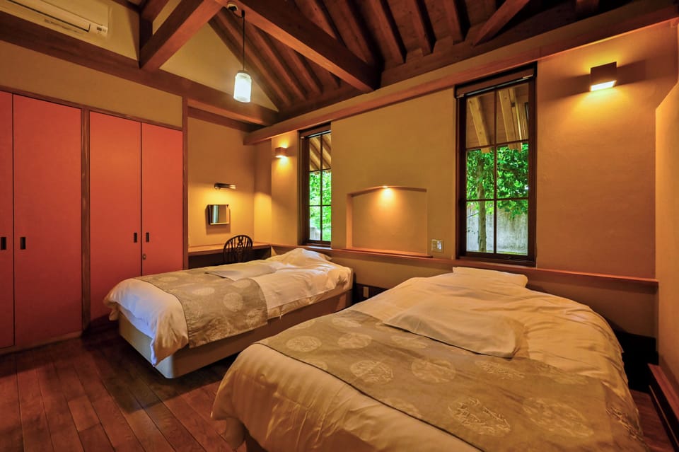 Japanese Western Style Room with Mountain View, KYARA | Minibar (free items), in-room safe, desk, soundproofing