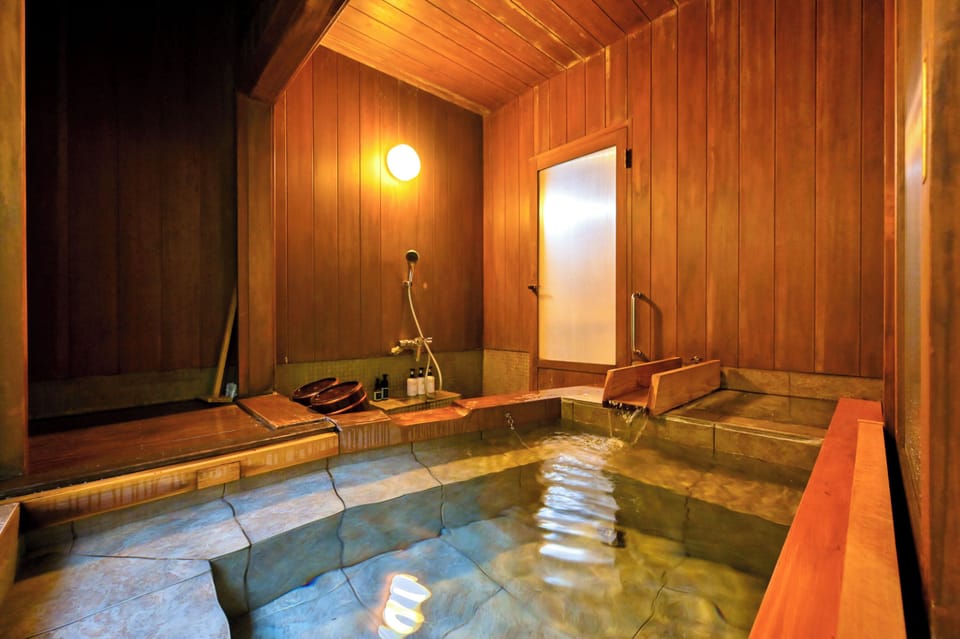 Japanese Korean Style Room, RURI | Bathroom | Separate tub and shower, spring water tub, free toiletries, hair dryer