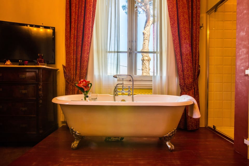 Deluxe Double Room | Bathroom | Shower, free toiletries, hair dryer, bidet