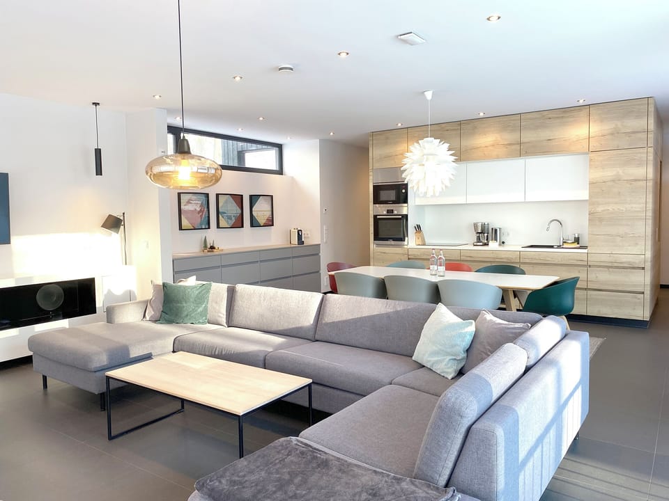 Großes Glueck Meeresrauschen (Private Sauna) | Private kitchen | Fridge, oven, stovetop, coffee/tea maker