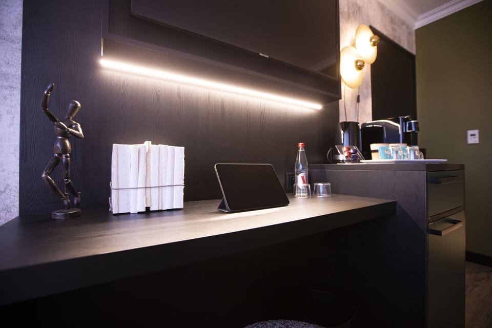 New Generation Twin Room | In-room safe, desk, laptop workspace, blackout drapes