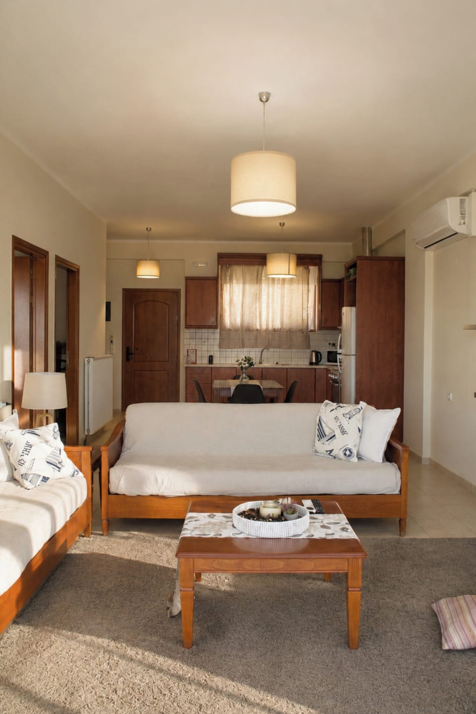 Basic Apartment, 2 Bedrooms (Aphrodite) | Living area | 32-inch TV with satellite channels