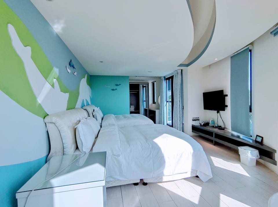 Superior Quadruple Room, Ocean View | Individually decorated, individually furnished, desk, laptop workspace