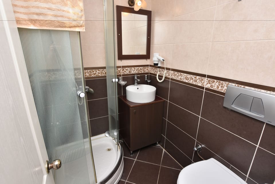 Triple Room | Bathroom | Shower, free toiletries, hair dryer, slippers
