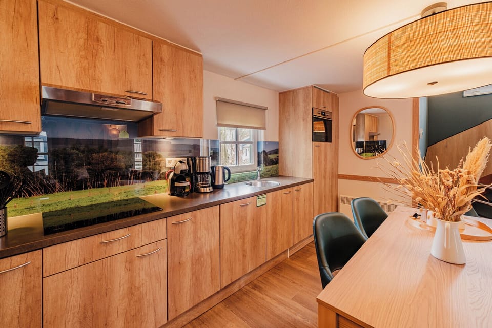Deluxe Cottage, 3 Bedrooms (new design) | Private kitchen | Fridge, microwave, stovetop, dishwasher