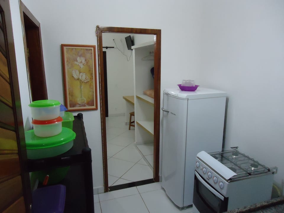 Family Studio, 1 Bedroom | Private kitchen | Fridge, microwave, oven, cookware/dishes/utensils