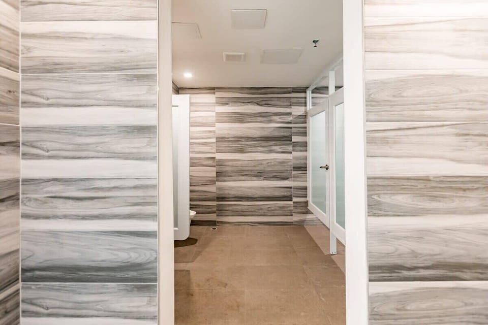 Communal bathroom in common areas 