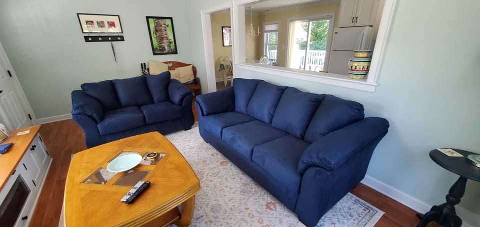 Living room with HD TV.