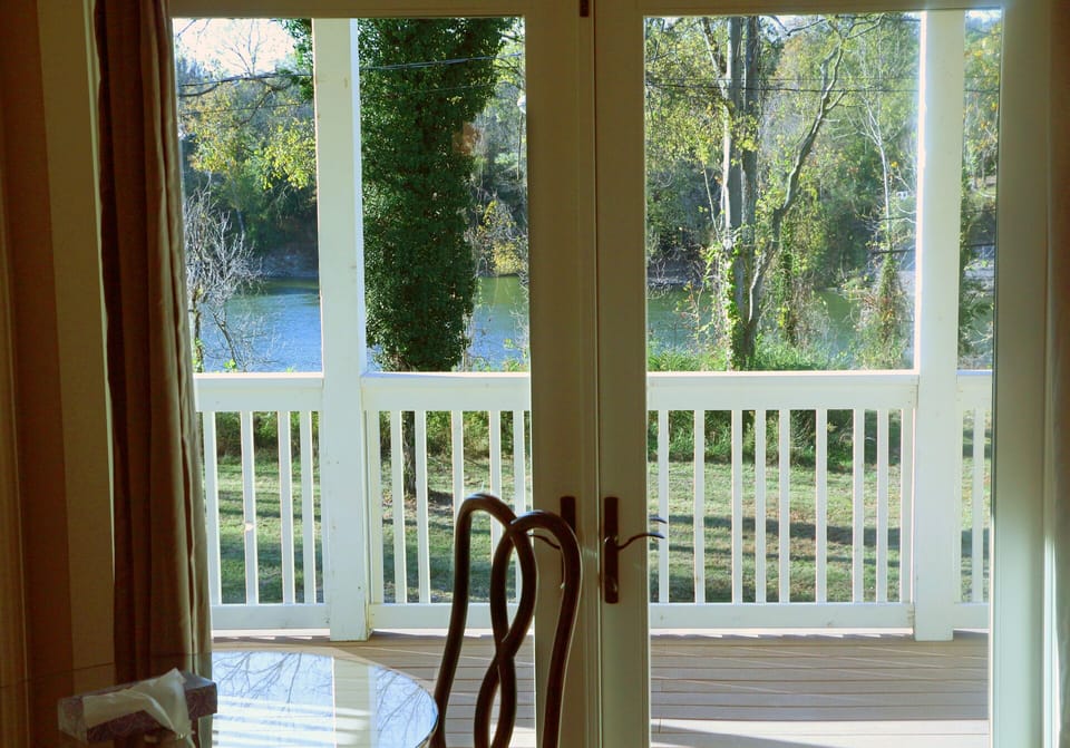 Gorgeous river view from the upstairs Master Bedroom/