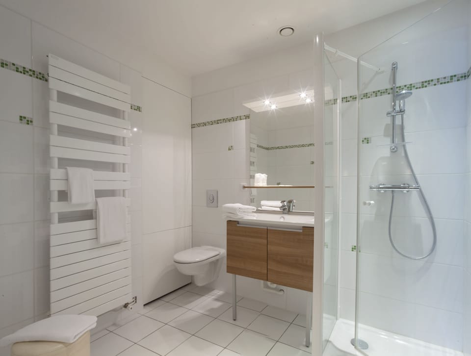 Free toiletries, hair dryer, towels