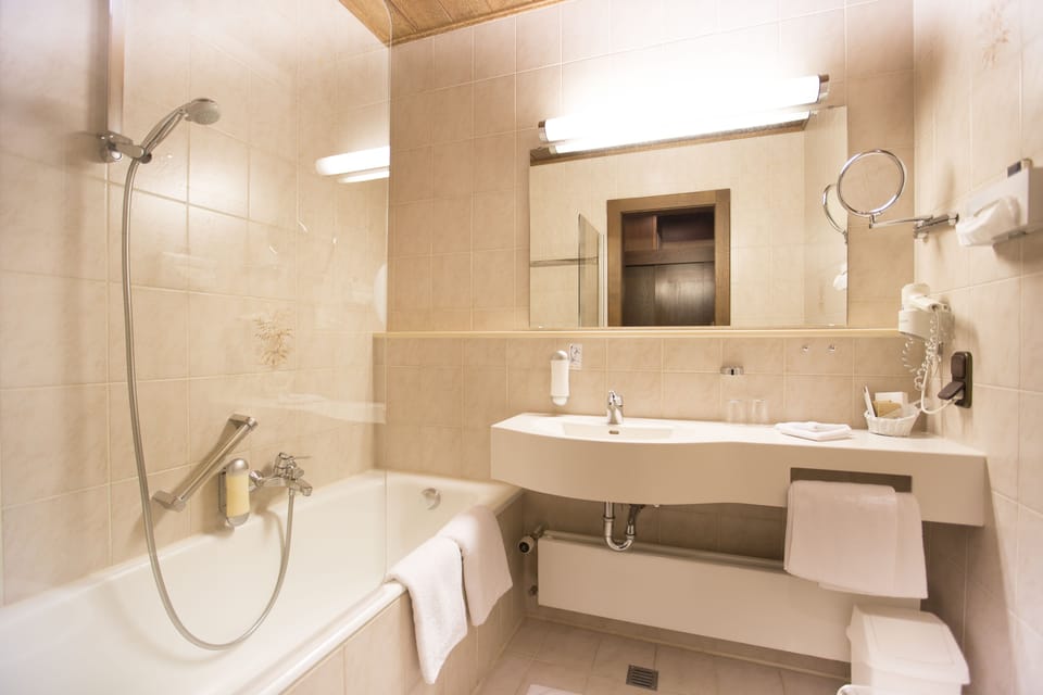 Double Room Superior | Bathroom | Free toiletries, hair dryer, towels