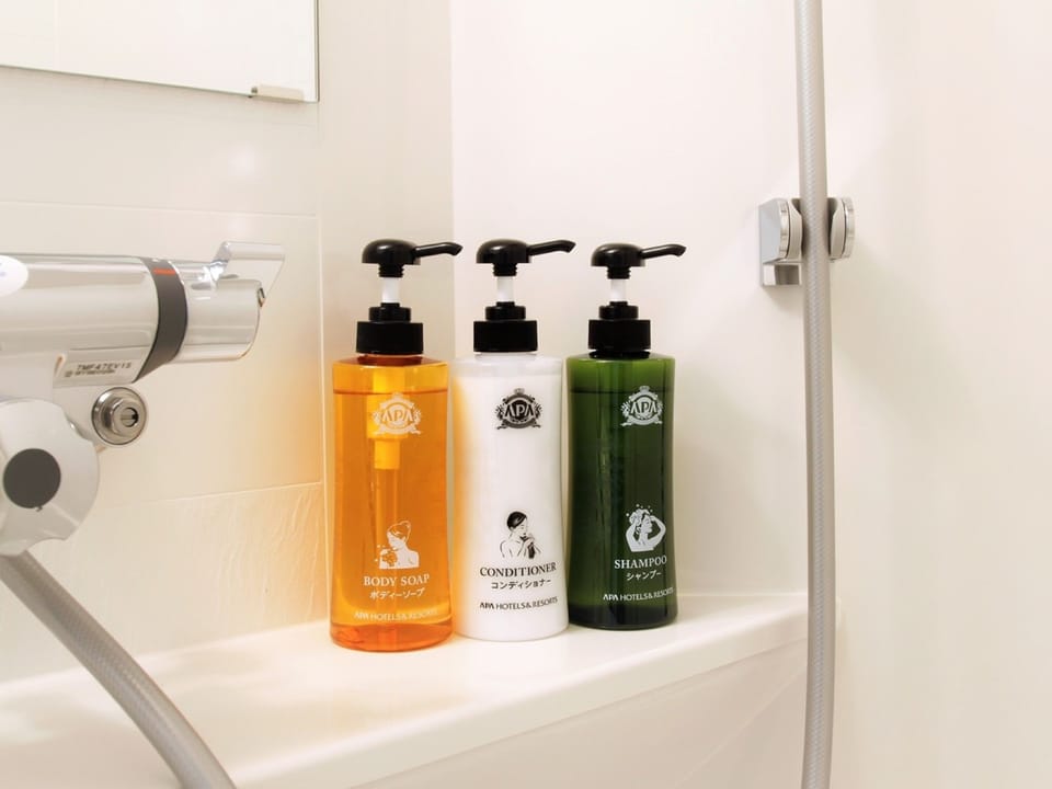 Combined shower/tub, free toiletries, hair dryer, bathrobes