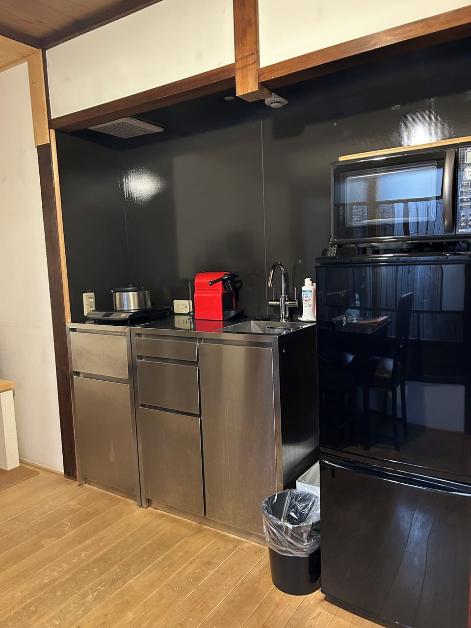 Bairin-an | Private kitchen | Fridge, microwave, stovetop, espresso maker