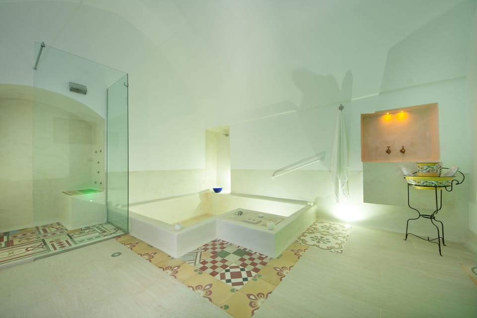 Sauna, hot tub, steam room, Turkish bath