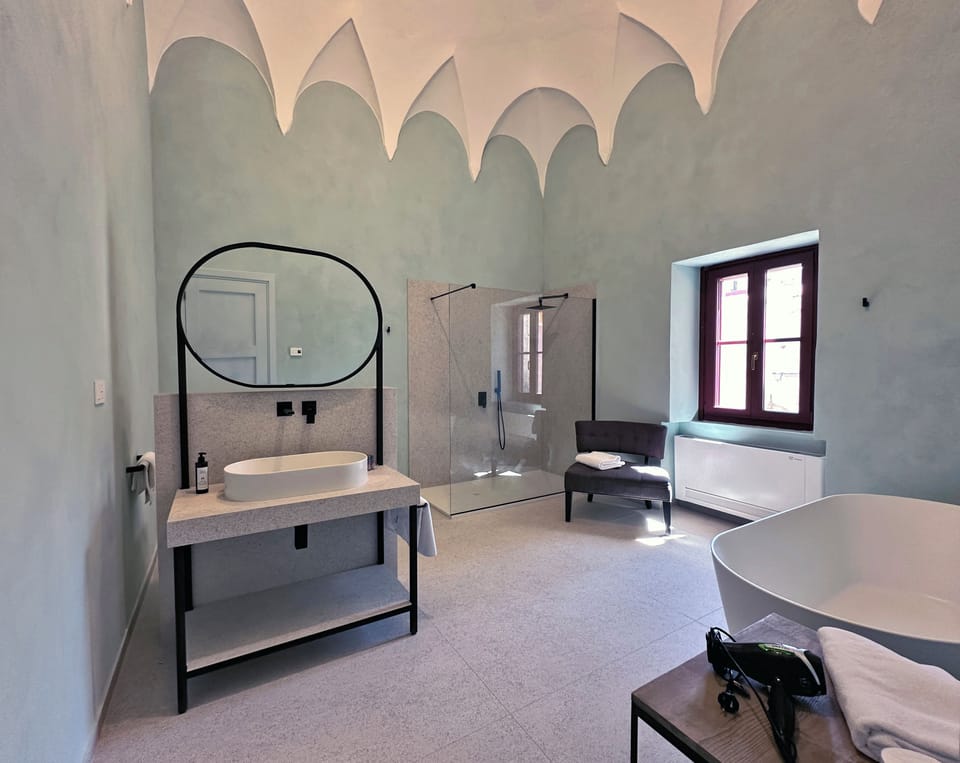 Junior Suite Deluxe | Bathroom | Separate tub and shower, hair dryer, bidet, soap