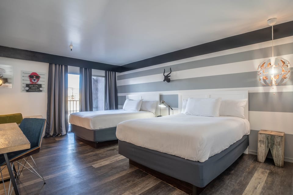 Premium Double Room, 2 Queen Beds | In-room safe, desk, laptop workspace, iron/ironing board (on request)