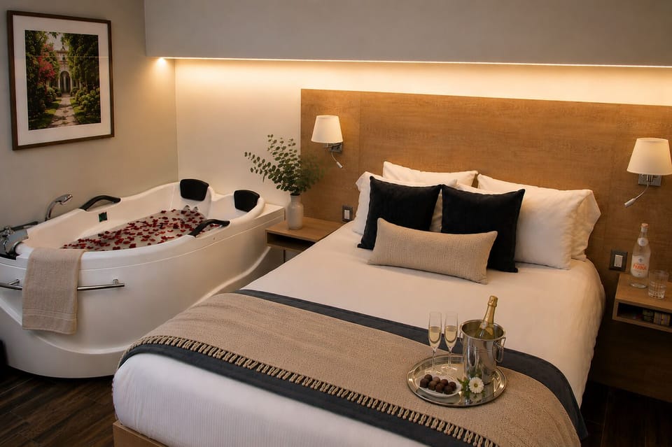 Suite | Hypo-allergenic bedding available, down comforters, minibar