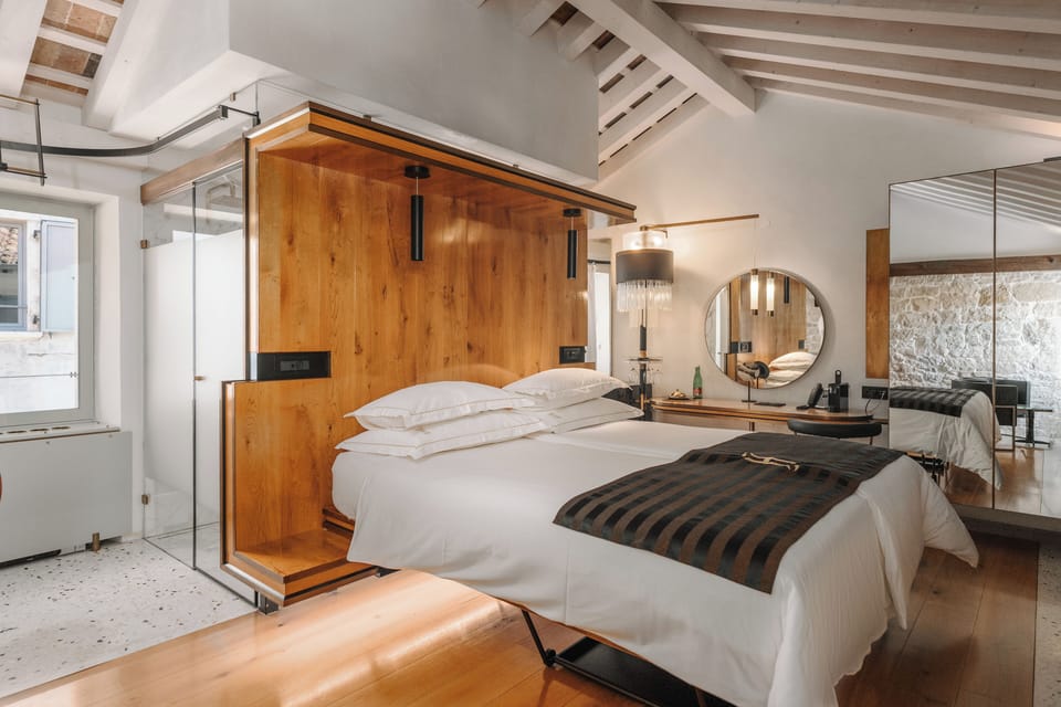Superior Palazzo Double Room With Balcony and Sea View | Egyptian cotton sheets, premium bedding, down comforters