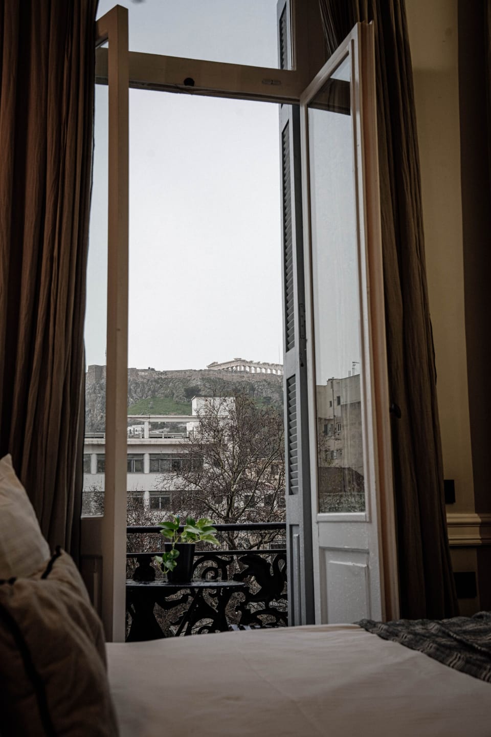 Double Room (Acropolis View) | Egyptian cotton sheets, premium bedding, pillowtop beds, minibar
