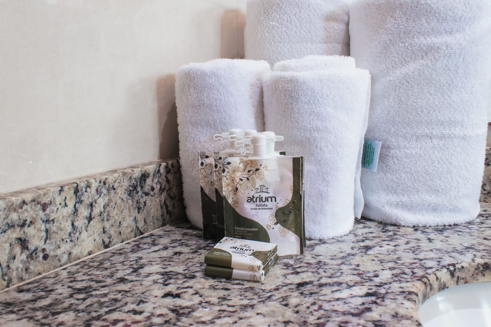 Shower, free toiletries, hair dryer (on request), towels
