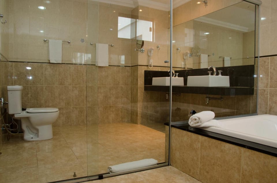 Shower, free toiletries, hair dryer (on request), towels