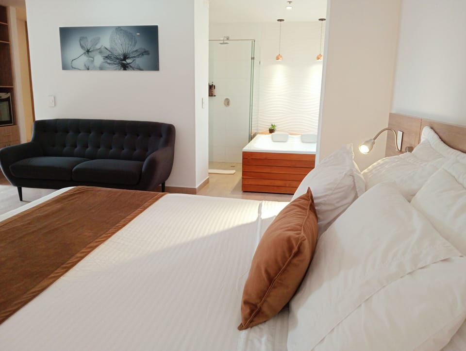 Premium bedding, down comforters, Select Comfort beds, minibar