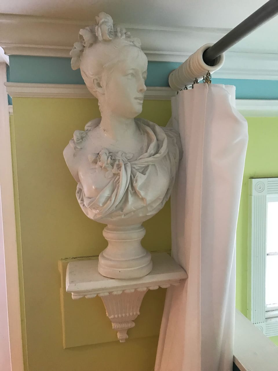 Detail of loft statue.