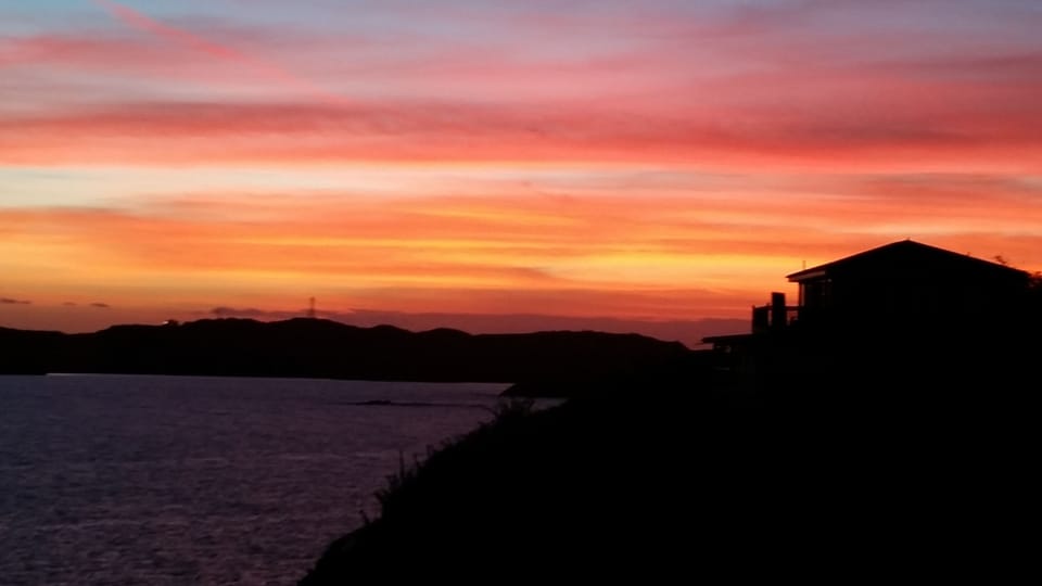 Magnificient sunsets are a prelude to brilliant, starlit evenings