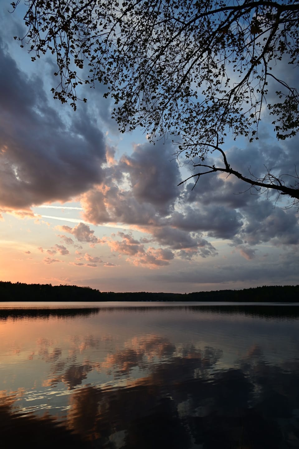 The ever-changing skies over Long Pond.
