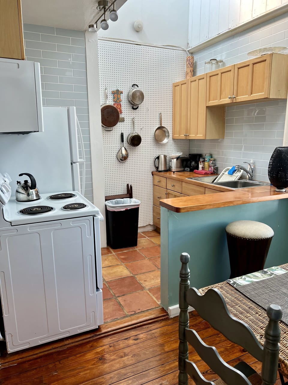 Full Kitchen with all you need to stay a day, week or month