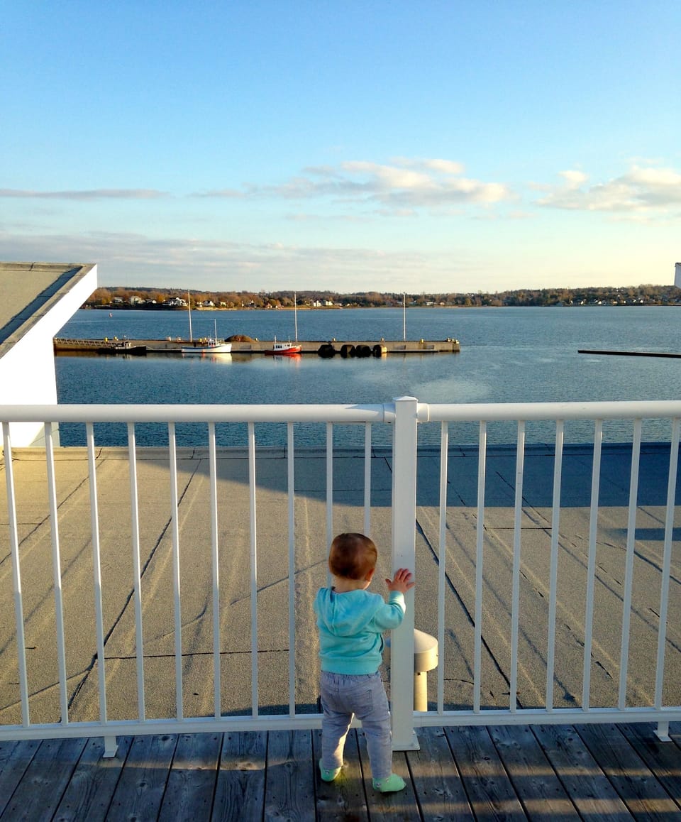 View from the rooftop deck (minus the baby)