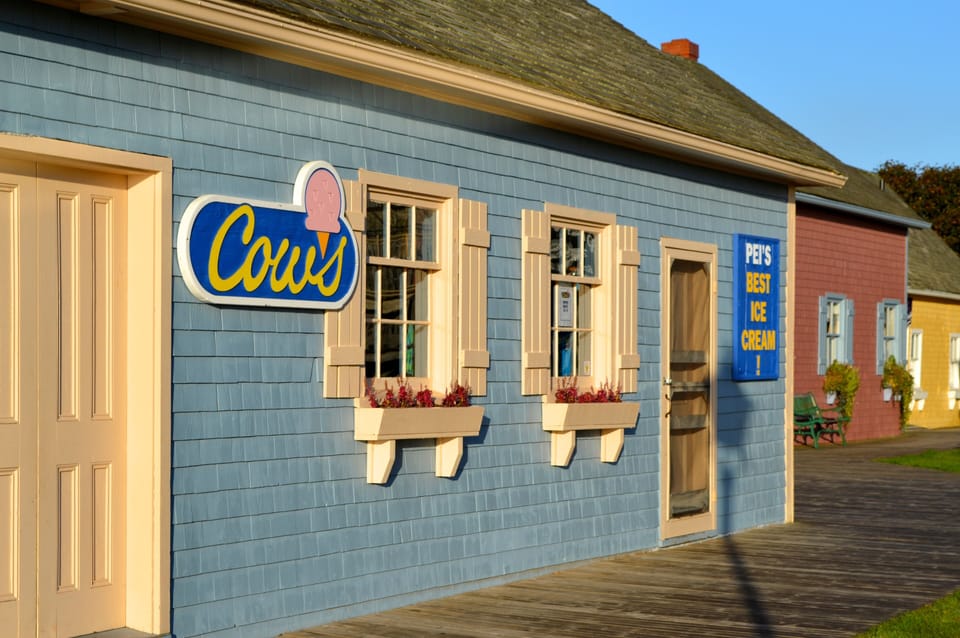 World Famous Cow's Ice-cream is less than a five minute walk