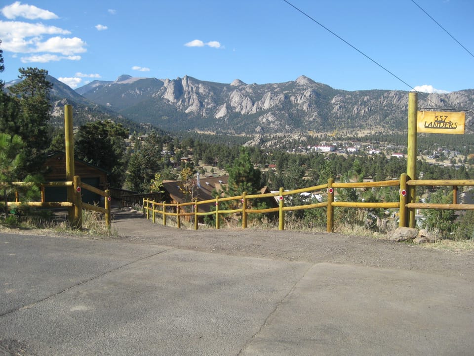 Drive to Estes Mountain Home-Home is on the Right Side of the Garage.