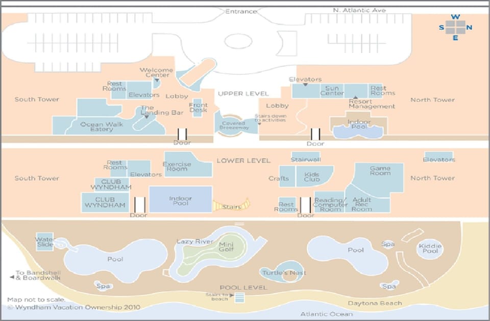 Wyndham Ocean Walk Resort -Property Map