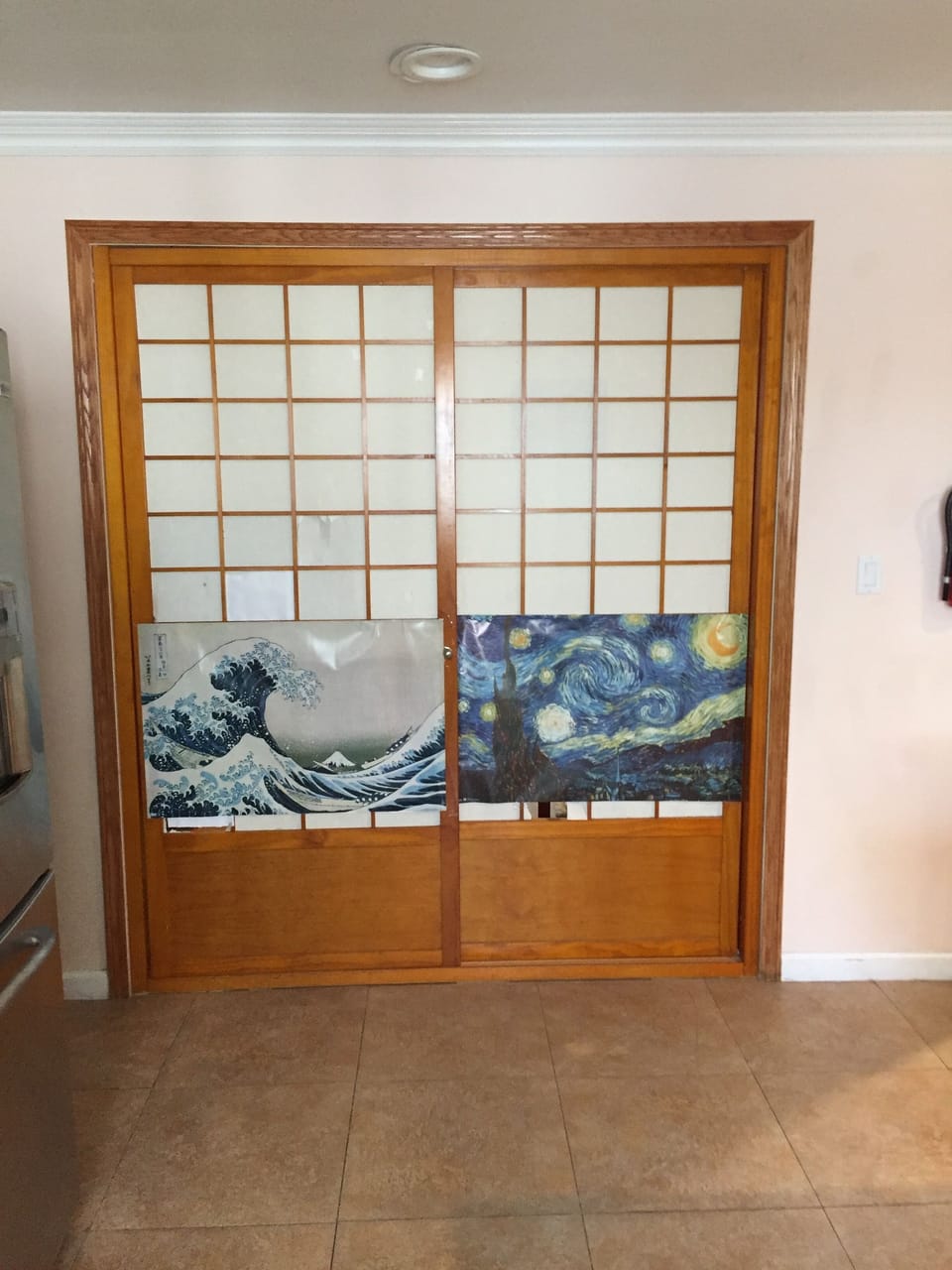 Kids room sliding door