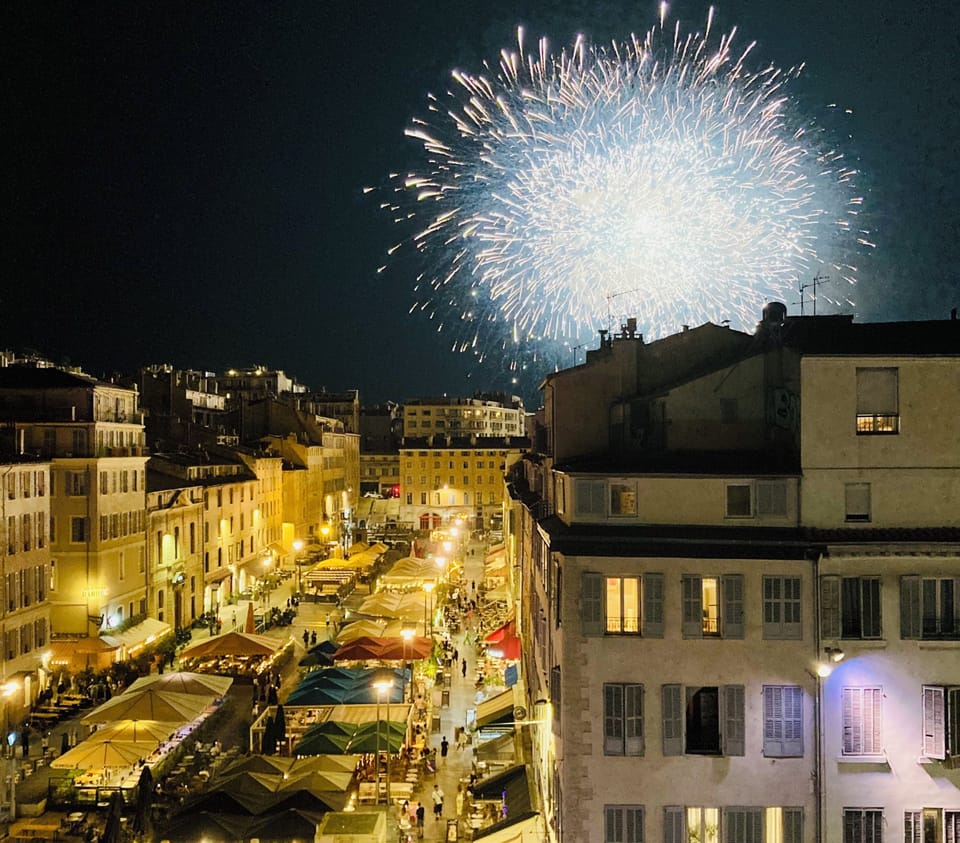 Bastille day from the balcony!