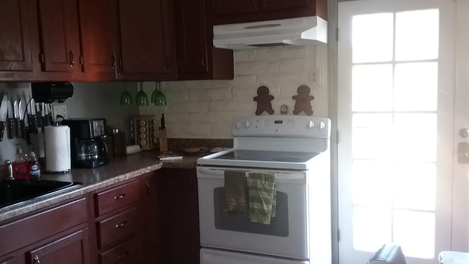 Full Electric Range. Yes we have cookie pans.