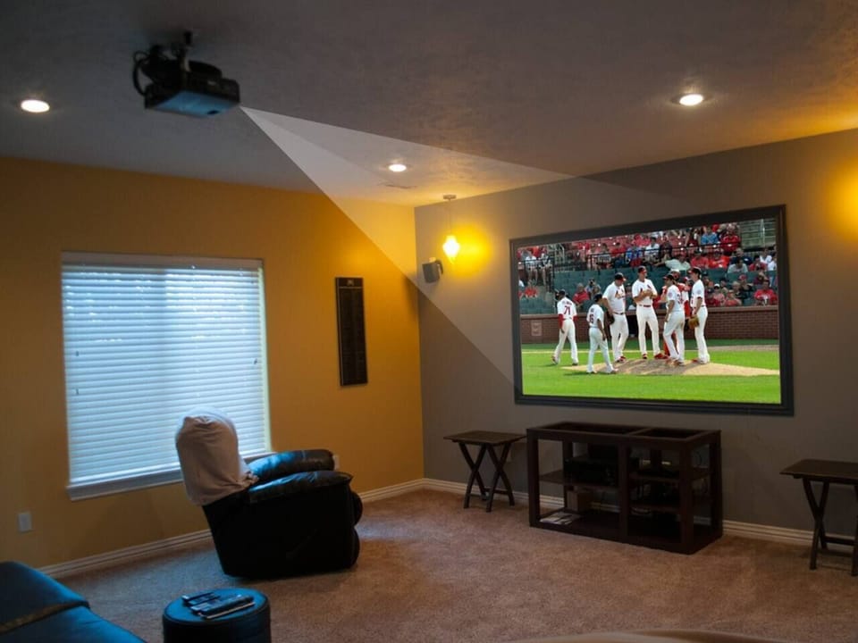 Watch the game or a movie in the theater living area
