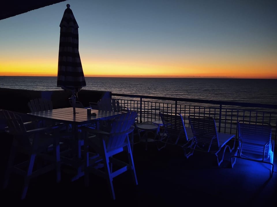 Rooftop Penthouse Sunrise View from exclusive private terrace.