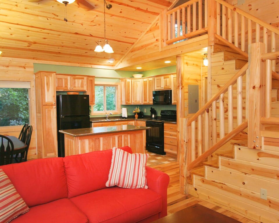 Looking from the living room area toward the kitchen.
